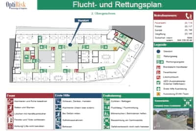 Fluchtweg- und Rettungsplan